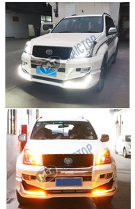 Accessoires de voiture Maictop Conversion Modellista Bodykit Facelift Pare-chocs avant arrière pour <span class=keywords><strong>toyota</strong></span> land cruiser <span class=keywords><strong>prado</strong></span> 120 2003-2009 - Product Image 6