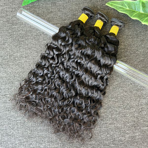Cheveux humains vierges non traités à 100 %, mèches de cheveux ondulés naturels pour femmes noires, mèches de tissage de cheveux à double trame faite à la machine - Product Image 3