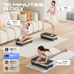 <span class=keywords><strong>Plateforme</strong></span> <span class=keywords><strong>vibrante</strong></span> haute fréquence pour le corps entier, moteur silencieux, vitesse réglable, télécommande, bandes de résistance, fitness à domicile - Product Image 2