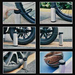 150 PSI pompe à Air sans fil accessoires de vélo pompes à vélo portables compresseur de pneu pompe à billes électrique - Product Image 5