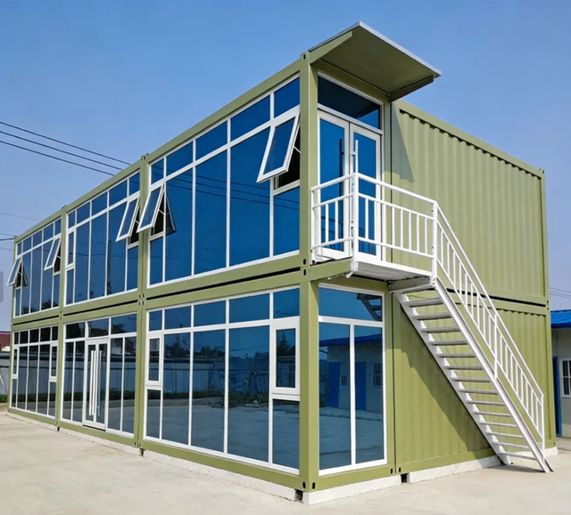 20FT 40FT Modern Flat Pack Container Office with Customized Color | Unique Modular Commercial Space