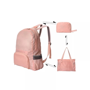 Sac à dos pliable ultraléger de voyage en plein air promotionnel et <span class=keywords><strong>pas</strong></span> <span class=keywords><strong>cher</strong></span>, en polyester imperméable, en stock - Product Image 4
