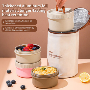 New Arrival Cute Insulated Stainless Steel <strong>Lunch</strong> <strong>Box</strong> Leak Proof <strong>Microwaveable</strong> Portable for School Travel Camping Bento <strong>Box</strong> - Product Image 3