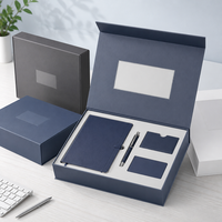 Boîte de présentation magnétique avec insert en mousse pour trophée, stylo, carnet, cadeau d'entreprise, cérémonie, vitrine de vente au détail