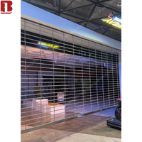 Porte à enroulement Bolang Grill 16*7 en acier inoxydable 304 / 201, fabrication usine, sécurité optimale pour centres commerciaux, métros, banques