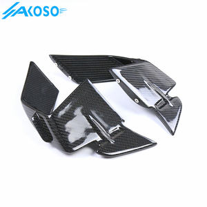 Paneles Laterales de Fibra de Carbono 100% 3K AKOSO con Alerones Fijos Carenado Winglets para Motocicleta <span class=keywords><strong>BMW</strong></span> <span class=keywords><strong>S1000RR</strong></span> <span class=keywords><strong>2023</strong></span> 2024 - Product Image 3