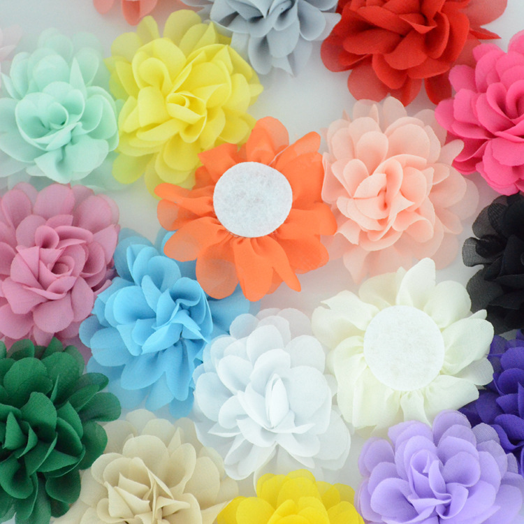 Chiffon Fabric Flower,chiffon decorative hair flower