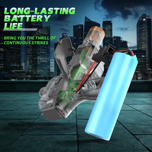 Neue Farbige Sommer-Outdoor-Strand-Sport-Party Transparente Grüne Plastik-Elektro-Wasserpistole mit Licht für Kinder - Product Image 5