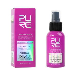 Spray protector de calor sin alcohol personalizado para cabello de hasta 450 Fahrenheit Protección térmica del cabello sin alcohol del peinado con calor