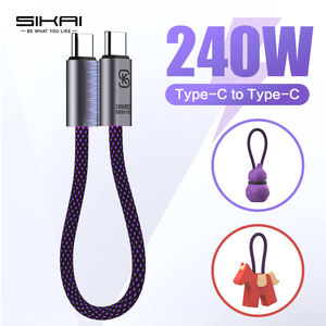 Cable de Carga Rápida SIKAI de 240W, Tipo-C a C, de Nailon, con Magnético, para iPhone 15-17 y <span class=keywords><strong>Samsung</strong></span>, Anti-Enredos, PD3.1 USB-C - Product Image 4