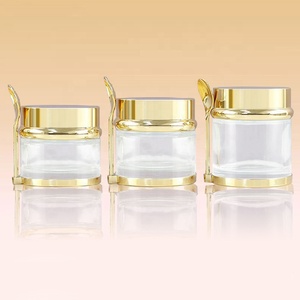 30g 50g 80g Luxuriöses Leeres Kleines Glas-Kosmetikdöschen mit Deckel und Löffel für Hautpflege-Verpackung Körperbutter Gesichtsbalsam - Product Image 3