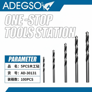 Fornitura all'ingrosso 5 pezzi di precisione di legno punta da trapano Set per la perforazione del legno - Product Image 1