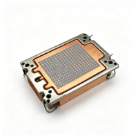 Refroidisseur de processeur à chambre à vapeur haute performance 240W avec ailettes en cuivre LGA4189 V72 2U 0.3mm 113x78x25mm Personnalisé OEM ODM Usine MOQ 1 pièce