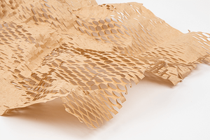 Daur ulang gulungan kertas Kraft coklat Hex Buffer Cushion <span class=keywords><strong>Honeycomb</strong></span> kemasan kerajinan sarang lebah pelindung tepi kayu untuk perlindungan kardus - Product Image 4