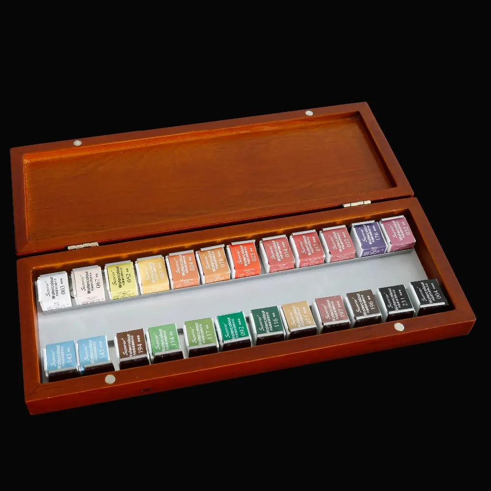 Superior Artist Level 12/24/36 Solid Water Color Paint Set