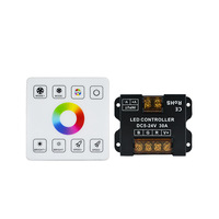 Mini contrôleur de variateur LED en métal DC5V 12V 24V pour éclairage monochrome, CCT, RGB, RGBW, RGBCW, écran tactile 86, télécommande murale RF