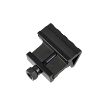 Support de lunette tactique en aluminium 20 mm, angle décalé de 45 degrés, support latéral à 4 fentes, support pour lampes de poche, modèle RTS, accessoires de chasse