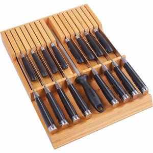 Porta coltelli in legno portacolori <span class=keywords><strong>portacoltelli</strong></span> in legno di grande capacità - Product Image 1