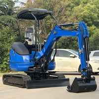 Excavator Mini Crawler 2 Ton, Mesin Hidrolik, Mesin EPA, Bucket 0,05m3, Konstruksi Perkotaan