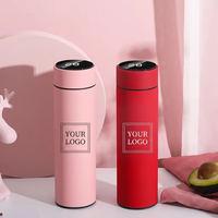 Thermos intelligent en acier inoxydable avec logo personnalisé, affichage de la température, infuseur à thé, isolation thermique de 6 à 12 heures