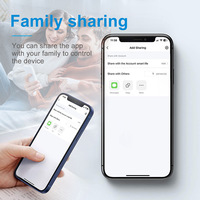 Commutateur intelligent WiFi Tuya avec affichage de la température et de l'humidité Contrôle vocal APP Télécommande électrique Compatible Android