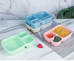 กล่องข้าวแบบแบ่งช่อง 4 ช่อง รุ่น Syh664 สำหรับขายส่ง ใช้งานได้หลากหลาย ป้องกันการรั่วซึม เหมาะสำหรับผู้ใหญ่ ใช้สำหรับอาหารกลางวันที่ทำงานหรือที่โรงเรียน - Product Image 4