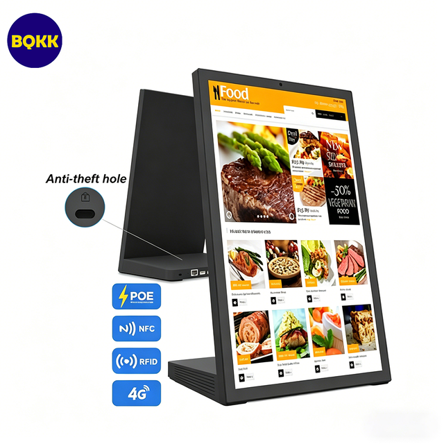 15.6 Inch Android Digital Signage Menu Tablet RK3576S 4+64GB RJ45 PoE Touch Screen Display for Restaurant Commercial