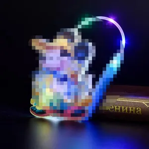 YWMX incandescente melodia Kuromi arcobaleno piccola lanterna giocattolo cartone animato luce portatile amico festa giocattolo luce notturna all'ingrosso