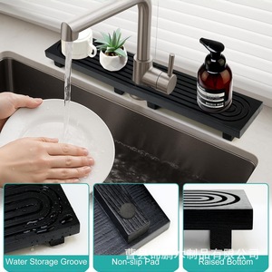 Wooden Bathroom <b>Storage</b> <b>Tray</b> Rectangle Wall Mounted Multifunctional Organizer For Cosmetics And Aromatherapy - Product Image 2