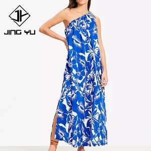 Paréo de plage style tropical à une épaule en tulle 100 % coton, création du fabricant - Product Image 1