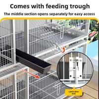 Cage à pigeons professionnelle en fer anodisé respirant pour l'élevage et l'accouplement à usage domestique, grande capacité