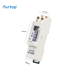 Temporizador mecánico Ourtop de 15 minutos, 24 horas, temporizador de carril Din programable, interruptor de tiempo, instrumentos de análisis de medición - Product Image 3
