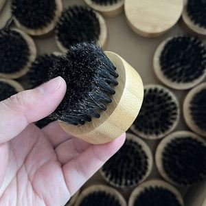 Customization <b>Round</b> Beard Cleaning <b>Brush</b> with Soft Boar Bristle - Product Image 5