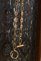 Bracelet tennis en or jaune massif 18 carats avec un design à bulles décontractées, style Hailey, bijoux fins de luxe de Dubaï pour hommes et femmes