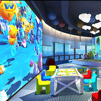 Juegos Interactivos para Niños con Pantalla Digital Android 14.0, Juguete de Pared con Pantalla Táctil Interactiva, Mesa Táctil para Niños, para Parques Infantiles