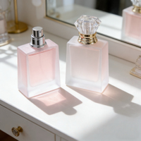 Nouvelle conception 2026 – Flacon de parfum vide en verre personnalisé de 30 ml, 50 ml, 100 ml, rechargeable avec vaporisateur et coffret de luxe