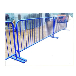 Heißer Verkauf Temporärer Zaun für Crowd Control Metall barrikade 2,5 m Länge x 1,1 m hoher Fußgänger barriere zaun