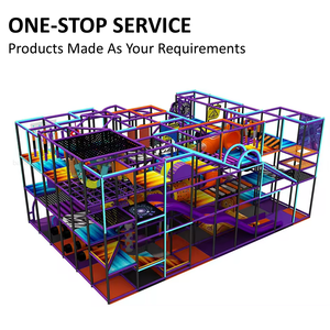 Toboggan commercial personnalisé d'aventure multicolore populaire Équipement pour enfants Terrain de jeux intérieur doux - Product Image 4