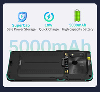 Escáner de código de barras Android, ordenador móvil, organizador PDA resistente de mano con Wi-Fi 4G LTE para entrega, gestión de inventario minorista