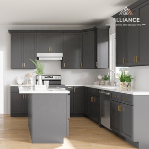 Nouvelle tendance : armoires de cuisine en graphite prêtes à assembler |   États-Unis Stock d'entrepôt |   Armoires de style shaker américain moderne - Product Image 6