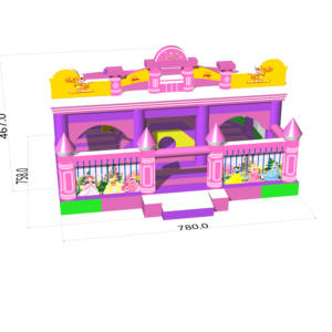 Gorila inflable de princesa de alta calidad, castillo hinchable para niños, casa inflable para saltar, andador De Luna para saltar - Product Image 4