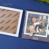 Joytop – Kit de puzzle lumineux personnalisé avec logo, 100 pièces, avec cadre, motif étoile, luciole, fleur – Mini puzzle en gros pour activités parent-enfant