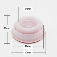 Couvercle rond en plastique pour boîte de conserve, vente en gros, d42 mm