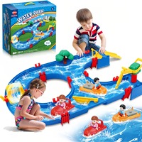 Juego de Bloques de Construcción de Plástico para Parque Acuático de Verano, para Piscina, Jardín, Playa, Actividad Sensorial, Juguete Divertido, Regalo para Niños