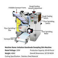 Machine automatique en acier inoxydable pour la fabrication de pâtes à raviolis et à wontons, haute productivité 50-60 pièces/min, 250W/400W