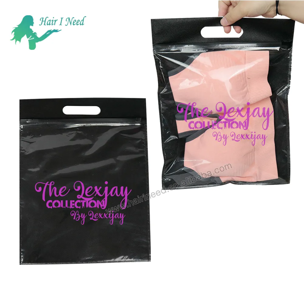 सस्ती कीमत गैर बुना पॉलीप्रोपाइलीन कपड़े बैग प्लास्टिक जिपर और कस्टम लोगो के साथ गैर बुना बैग