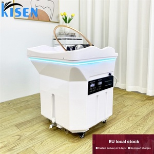 Kisen Europe Stock Livraison Rapide Bac de Lavage Portable pour Shampooing et Spa Capillaire, Évier de Salon sans Tuyauterie avec Chauffe-Eau et Réservoir de 60L - Product Image 4