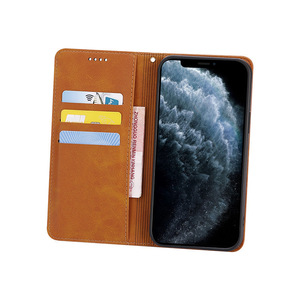 Funda Tipo Cartera de PU para Teléfono Móvil <span class=keywords><strong>iPhone</strong></span> 17 16 Pro Max 16e 15 14, con Tarjetero, Color Puro, Cierre Magnético Resistente - Product Image 2
