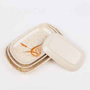 Juego de Platos Rectangulares de Melamina, Ecológicos, para Servir Alimentos, Uso Comercial en Hoteles - Product Image 3
