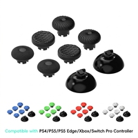 Manettes de remplacement en plastique pour PS5 PS4 PS5 Edge Xbox Controller 8 en 1, capuchons de joystick interchangeables, poignées pour pouces